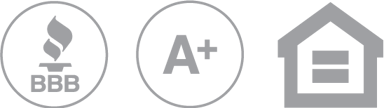 Better Business Bureau, A+, Equal Housing Opportunity Logos