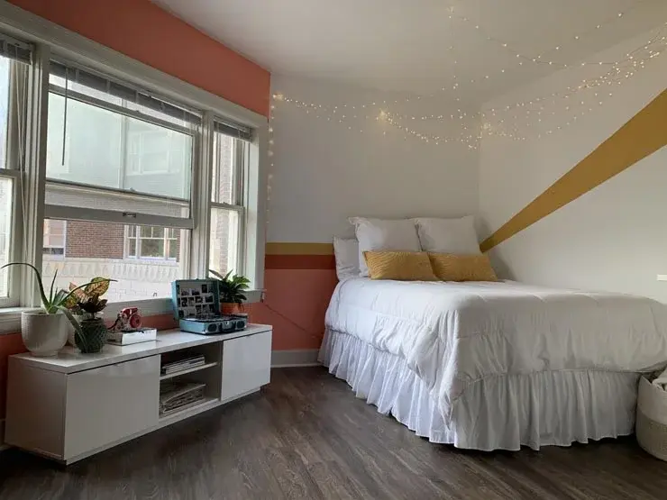 Adriana's Kansas City apartment bedroom